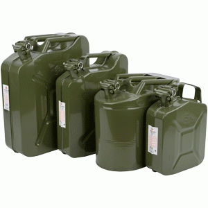 Steel canister with pressure cap Steel canister with pressure cap