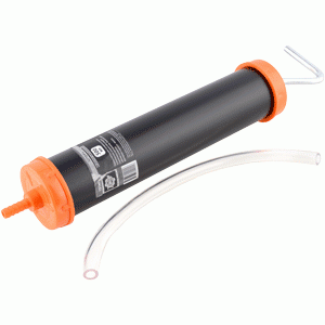 Steel oil fill syringe