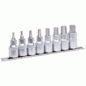 Socket set with hex bit 1/2" Socket set with hex bit 1/2"