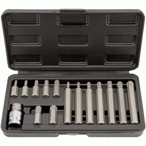 Torx® uzgaļu komplekts ar caurumu Torx® uzgaļu komplekts ar caurumu