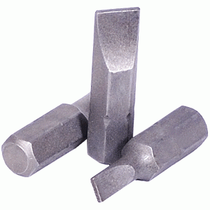 Bit insert slotted 1/4