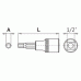Socket with a hex bit 1/2 Socket with a hex bit 1/2
