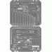 Profesionālais instrumenta komplekts 105 pr. 1/4"DR 1/2"DR